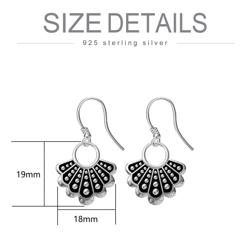 Sterling Silver RBG Dissent Collar Stud Earrings Drop Earrings