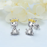 Sterling Silver Hypoallergenic Giraffe Stud Earrings