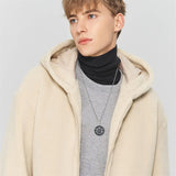 Sterling Silver Aztec Lion Cross Pendant Necklace