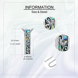 Sterling Silver Abalone Shell Butterfly Dragonfly Moon Phase Mountains Sunflower Tree of Life Urn Necklaces for Ashes