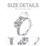 Sterling Silver Family Highland Cow Ring Animal Ring