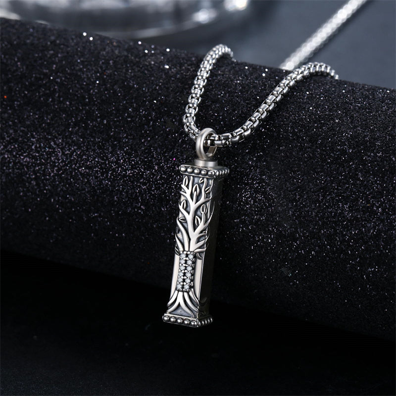 Sterling Silver Tree of Life Urn Necklace for Ashes