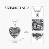 Sterling Silver Personalized Photo Highland Cow Pendant Necklace