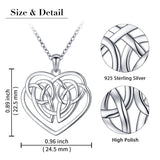 Sterling Silver Celtic Knot Mother and Child Pendant Necklace