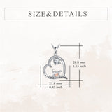 Sterling Silver Cat Pendant Necklace Engraved with I Love You Forever