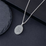 Sterling Silver St Anthony Francis Joseph Peregrine Raphael Sebastian Medal  Protection Pendant Necklace