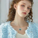 Sterling Silver Birthstone Caduceus & Stethoscope Pendant Necklace