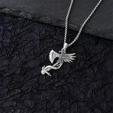 Sterling Silver Phoenix Pendant Necklace