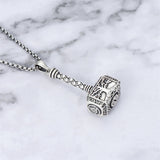 Sterling Silver Thors Hammer Urn Necklace for Ashes