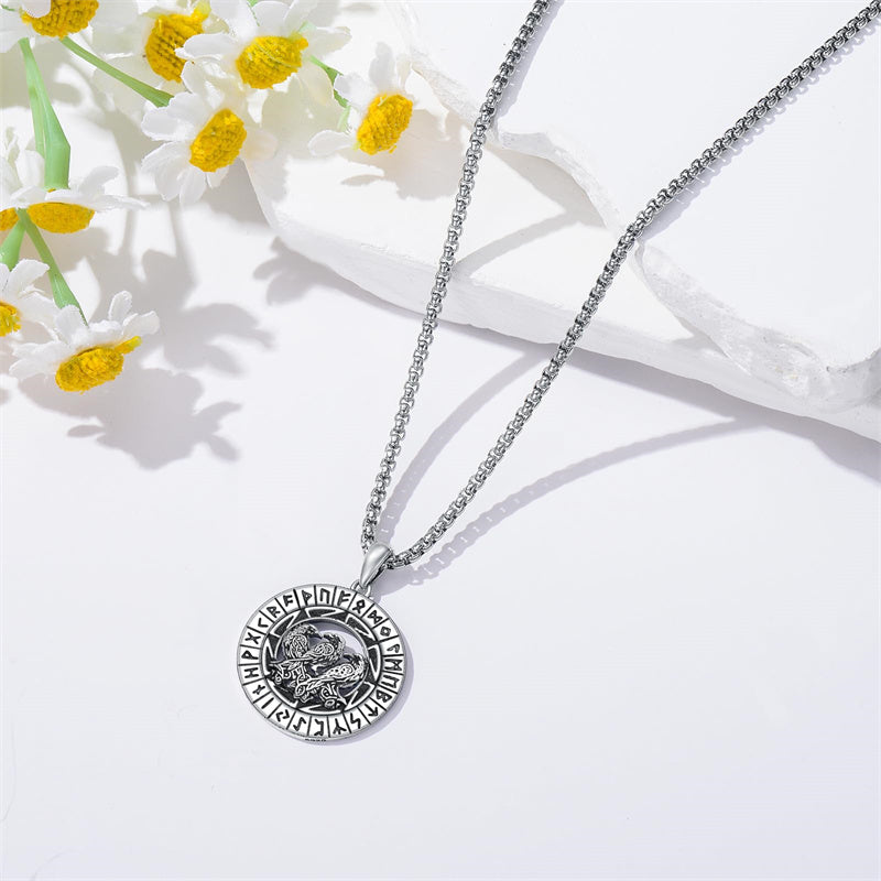 Sterling Silver  Eagle Elephant Fox Octopus Trident  Pig Raven Scorpion Pendant Necklace