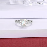 Sterling Silver Heart Urn Ring for Ashes Engraved With Always in My Heart