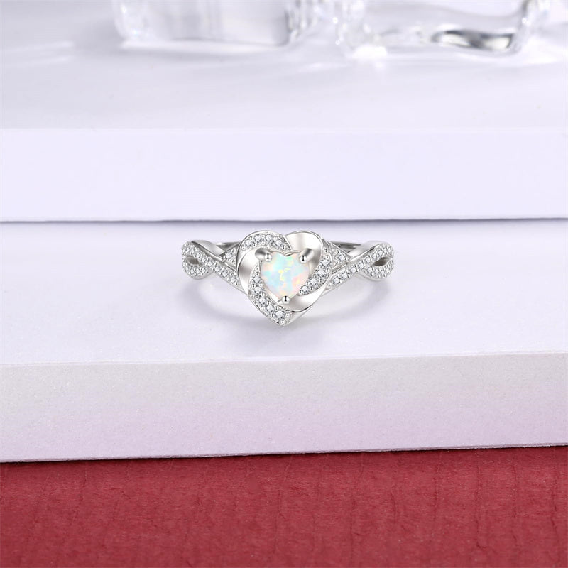 Sterling Silver Heart Urn Ring for Ashes Engraved With Always in My Heart