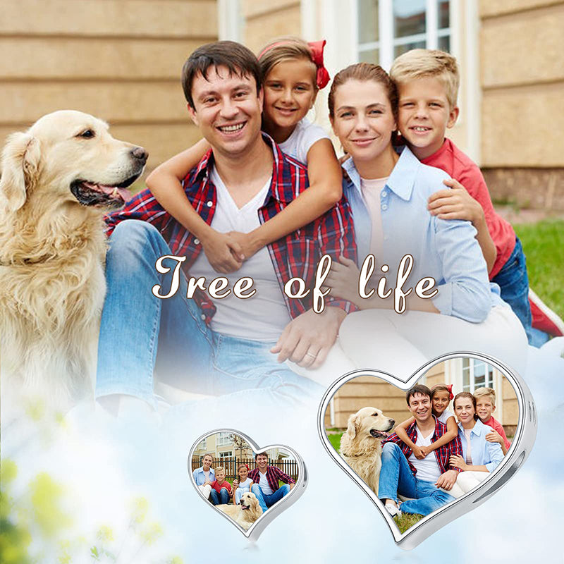 Sterling Silver Personalized Photo Charm Beads