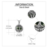 Sterling Silver Tree of Life Urn Necklaces Abalone Opal Shell Cremation Jewelry for Ashes