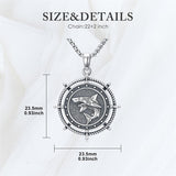 Sterling Silver Shark Pendant Necklace