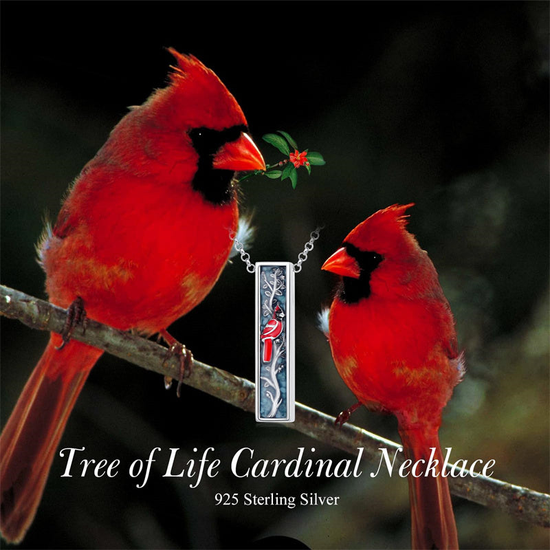 Sterling Silver 3D Bar Turquoise Tree of Life Urn Necklace for Ashes