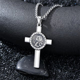 Sterling Silver 12 Constellation Cross Pendant Necklace