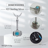 Sterling Silver Thors Hammer Urn Necklace for Ashes