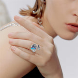 Sterling Silver Hummingbird Butterfly Bee Red Cardinal Pink Flamingo Adjustable Spoon Ring