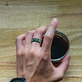 Sterling Silver Personalized Engraved Birthstone Class Ring