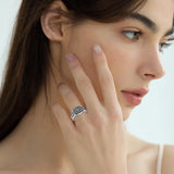 Sterling Silver Memento Mori Urn Ring for Ashes