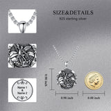 Sterling Silver St Michael Pendant Necklace