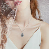 Sterling Silver Personalized Engraved Tree of Life Urn Necklace for Ashes