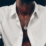 Sterling Silver Saint  Michael Christopher Sebastian Jude Gabriel Anthony Religious Pendant Necklace