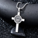 Sterling Silver 12 Constellation Cross Pendant Necklace