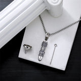 Sterling Silver Bear Lion Eagle Compass Tree of Life Bullet Urn Necklaces for Ashes