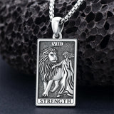 Sterling Silve Sun Moon Star Strength Lovers Death Devil Fool Tarot Card Pendant Necklace
