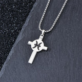 Sterling Silver 12 Constellation Cross Pendant Necklace