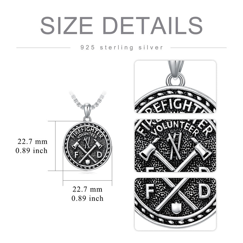 Sterling Silver Aztec Lion Cross Pendant Necklace