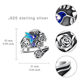 Sterling Silver Hummingbird Butterfly Bee Red Cardinal Pink Flamingo Adjustable Spoon Ring