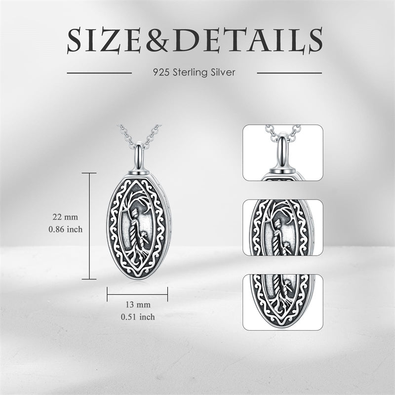 Sterling Silver Tree of Life Urn Necklaces for Ashes