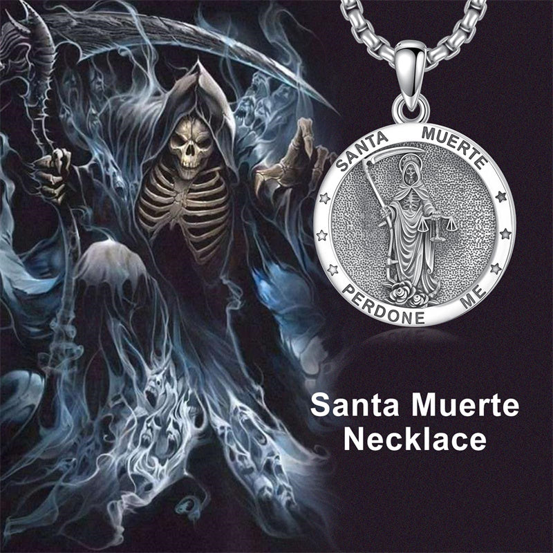 Sterling Silver Saint  Michael Christopher Sebastian Jude Gabriel Anthony Religious Pendant Necklace