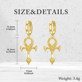 Sterling Silver Ankh Dangle Earrings