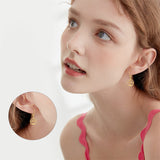 14K Gold Tree of Life Leverback Earrings