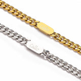 Stainless Steel Personalized Name Pendant Necklace for Men