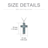 Sterling Silver 3D Bar Turquoise Tree of Life Urn Necklace for Ashes