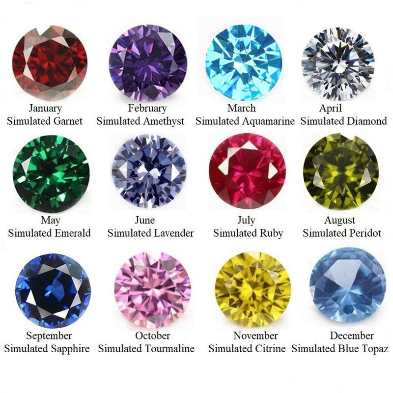 Sterling Sliver Personalied Engraved Birthstone Graduation High School Rings