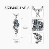 Sterling Silver Phoenix Pendant Necklace