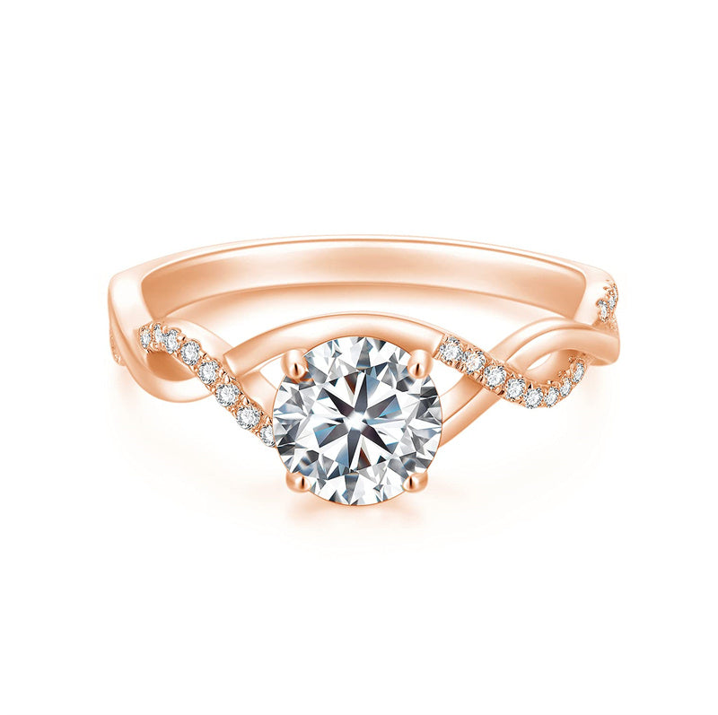 14K Gold 1.3 Carat(cttw) Moissanite Engagement Wedding Ring