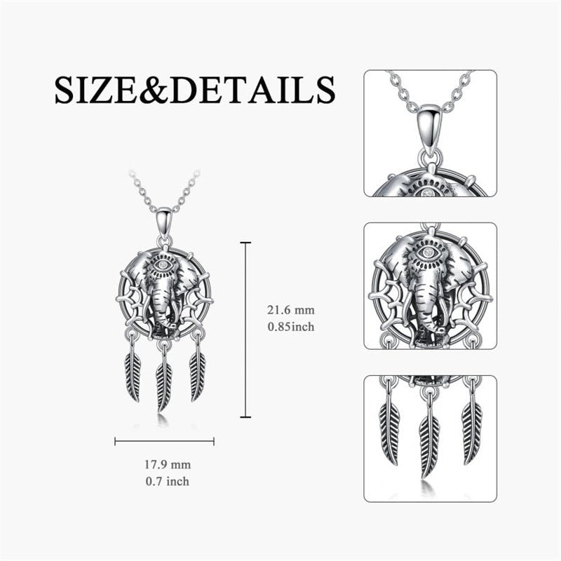 Sterling Silver  Eagle Elephant Fox Octopus Trident  Pig Raven Scorpion Pendant Necklace