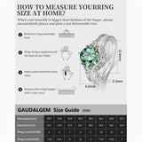 Sterling Silver Round Cut Moissanite Bridal Ring Sets