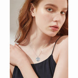 Sterling Silver Tree of Life Urn Necklaces Abalone Opal Shell Cremation Jewelry for Ashes