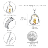 Sterling Silver Duck Pendant Necklace