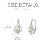 Sterling Silver Scorpion Leverback Earrings