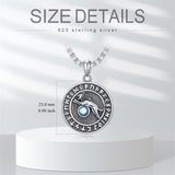 Sterling Silver Lion Tiger Satanic Goat Owl Scorpion Eagles Deer Pendant Necklace for Men