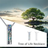 Sterling Silver Abalone Shell Butterfly Dragonfly Moon Phase Mountains Sunflower Tree of Life Urn Necklaces for Ashes
